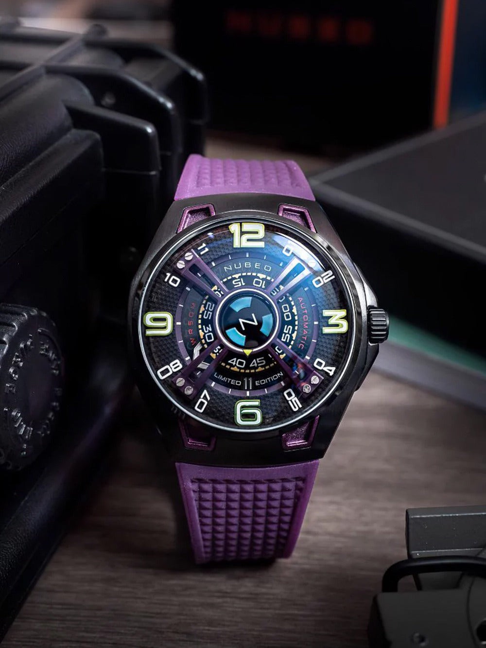 Nubeo NB-6094-05 men's watch OAO Automatic Limited Edition 44mm 5ATM