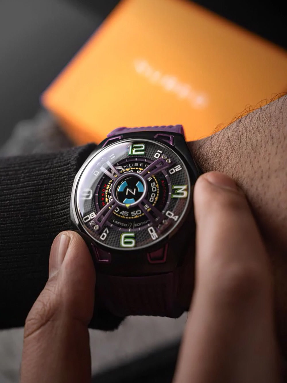 Nubeo NB-6094-05 men's watch OAO Automatic Limited Edition 44mm 5ATM