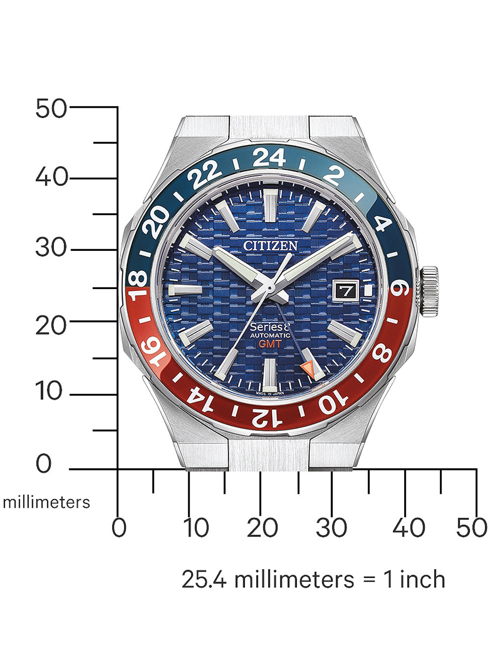 Citizen NB6030-59L Series 8 Automatic GMT men's watch 41mm 10ATM