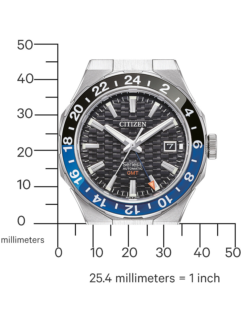 Citizen NB6031-56E Series 8 Automatic GMT men's watch 41mm 10ATM