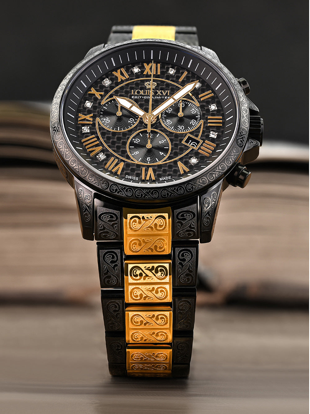 Louis XVI LXVI1091 Palais Royale Chronograph men's watch 43mm 5ATM