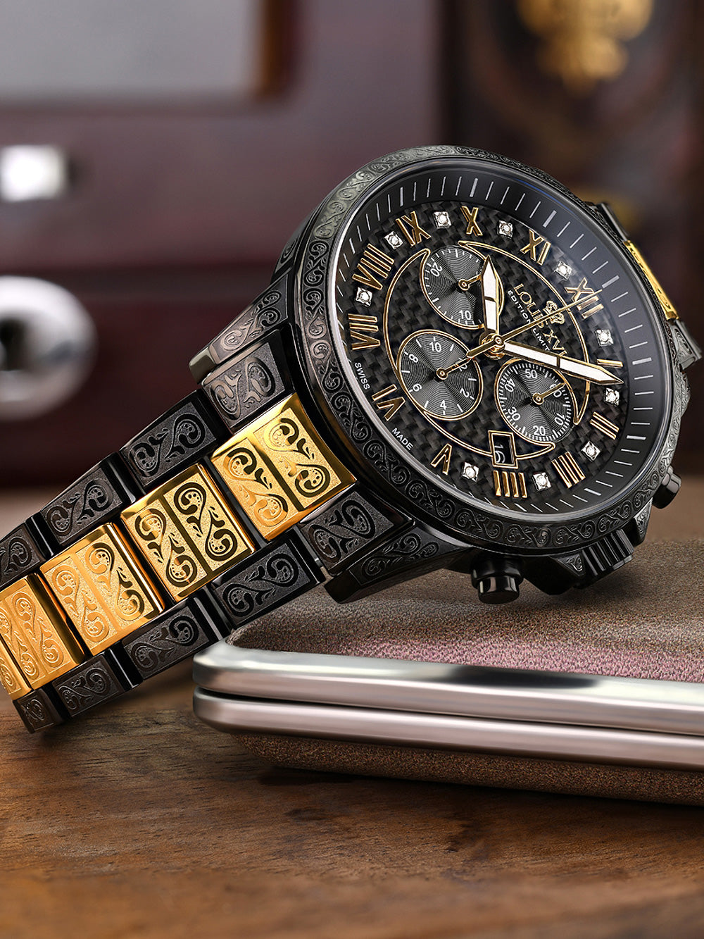 Louis XVI LXVI1091 Palais Royale Chronograph men's watch 43mm 5ATM