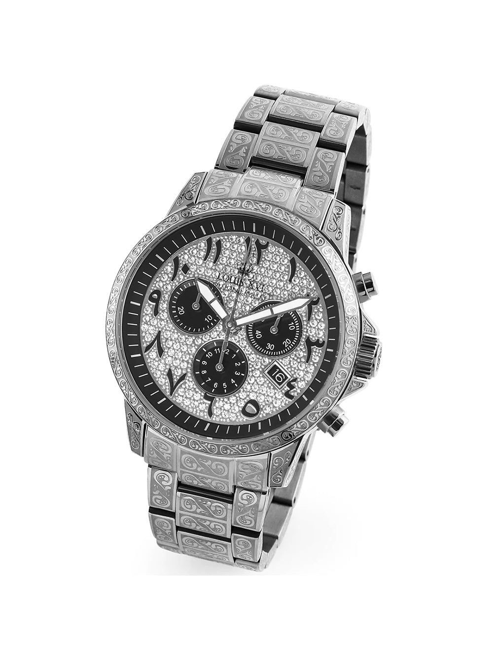 Louis XVI LXVI1097 Palais Royale Arabic Chronograph men's watch 43mm 10ATM