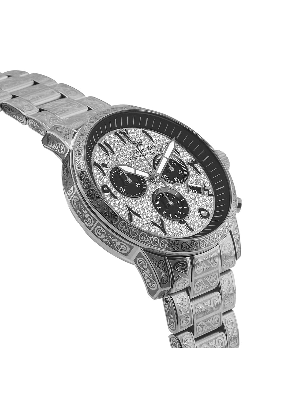 Louis XVI LXVI1097 Palais Royale Arabic Chronograph men's watch 43mm 10ATM