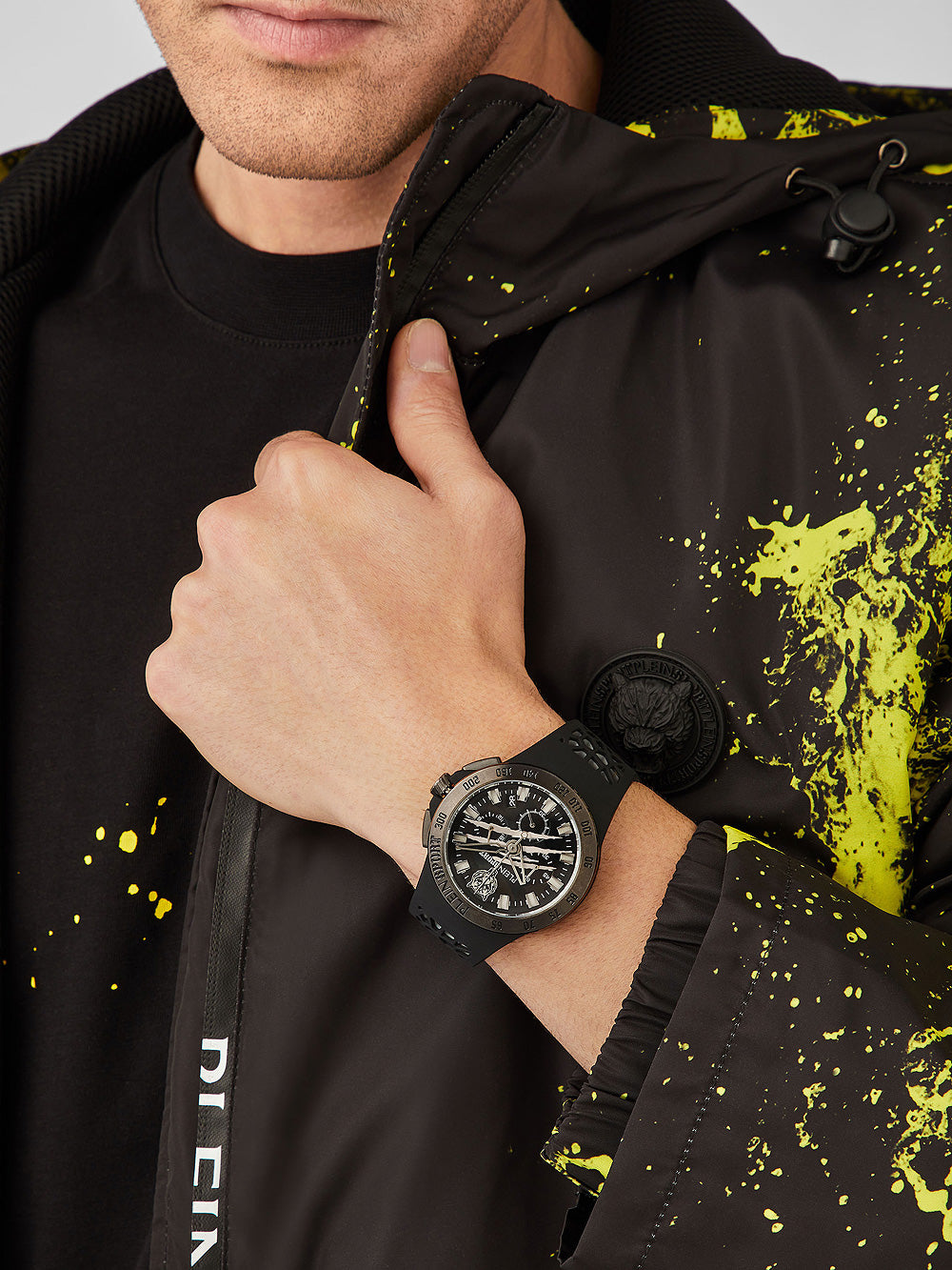 Plein Sport PSABA0123 Thunderstorm Chronograph men's watch 43mm 5ATM
