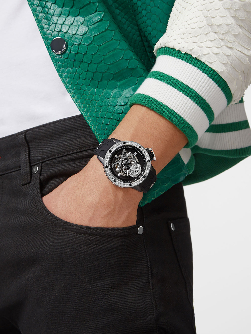 Philipp Plein PWUAA0123 Hyper Sport Automatic men's watch 46mm 5ATM
