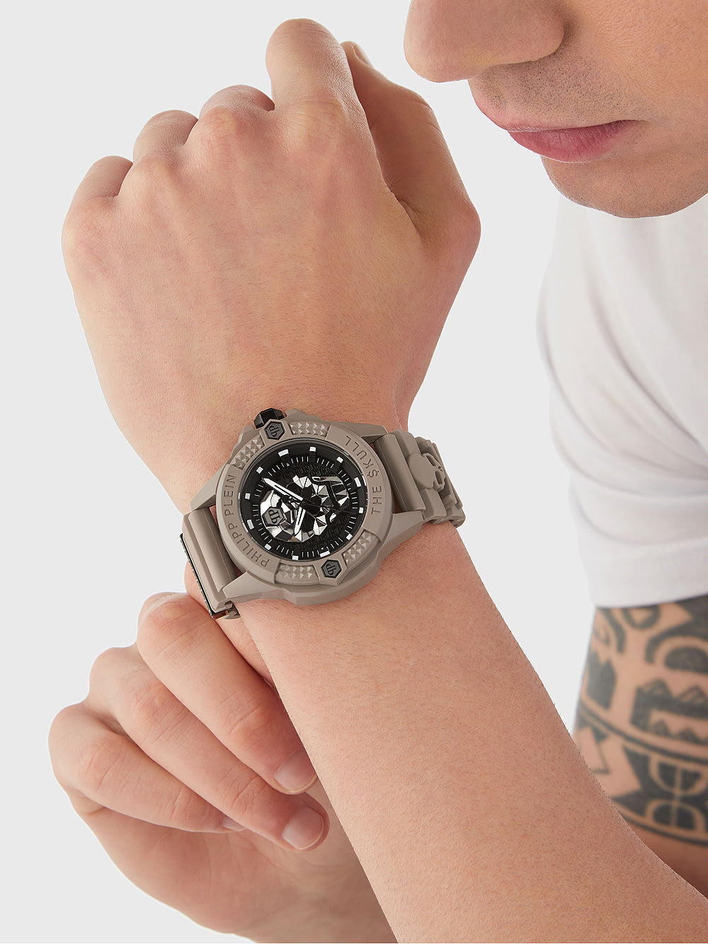 Philipp Plein PWUBA0323 The $kull Ecoceramic men's watch 44mm 5ATM