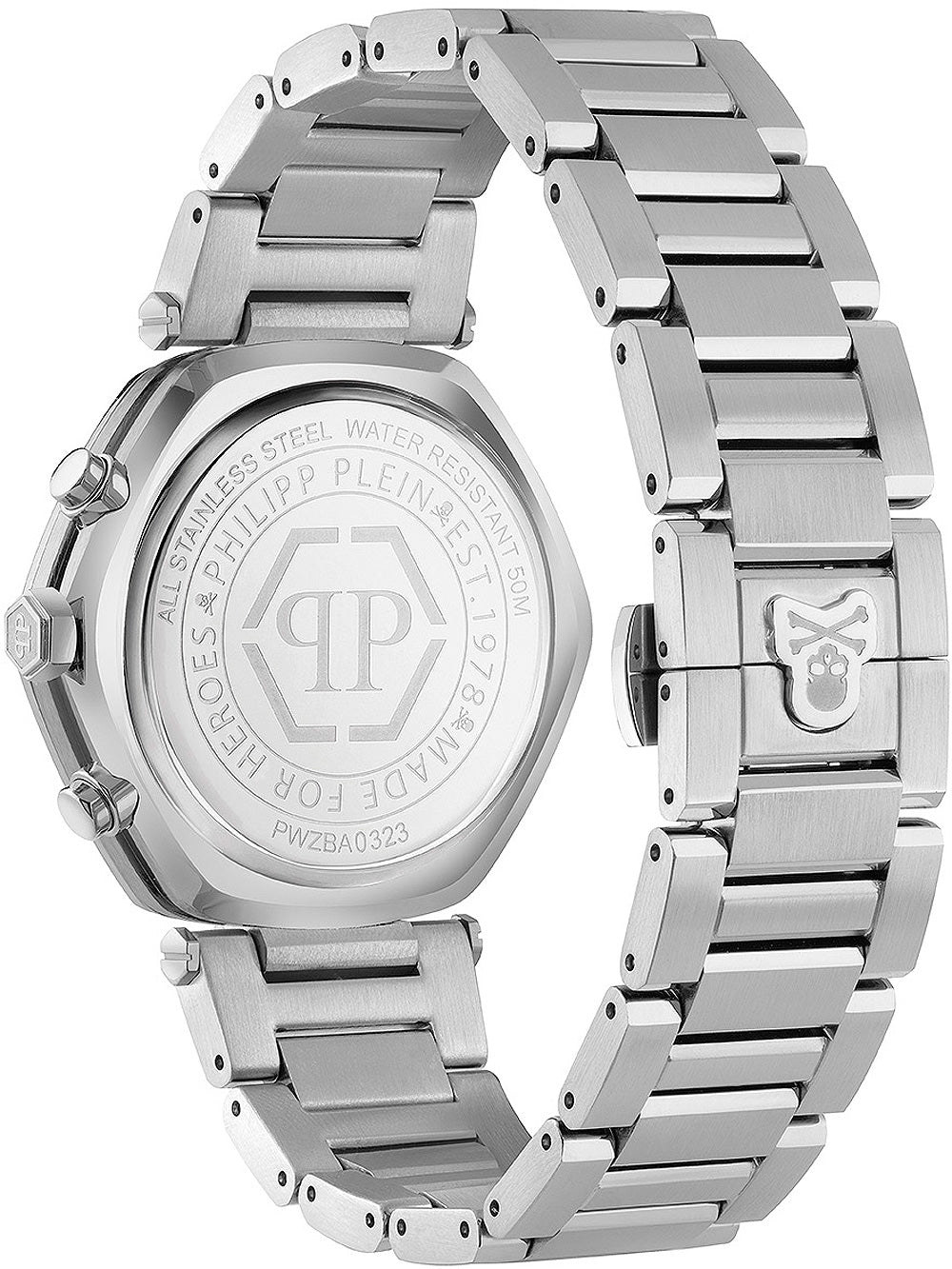 Philipp Plein PWZBA0323 The Hexagon Chronograph Unisex Watch 42mm 5ATM
