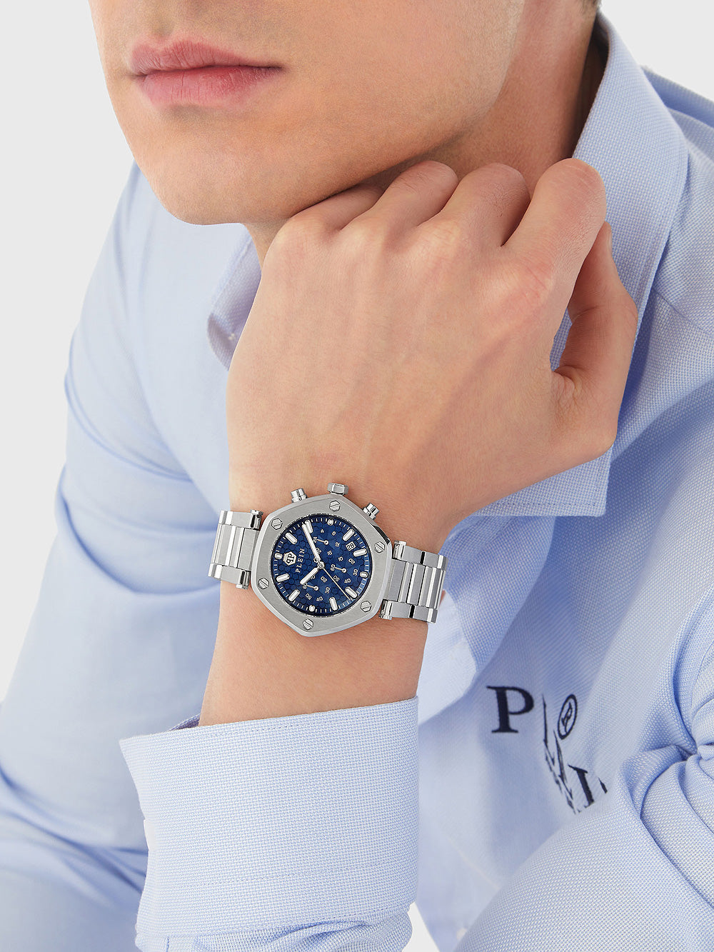 Philipp Plein PWZBA0323 The Hexagon Chronograph Unisex Watch 42mm 5ATM