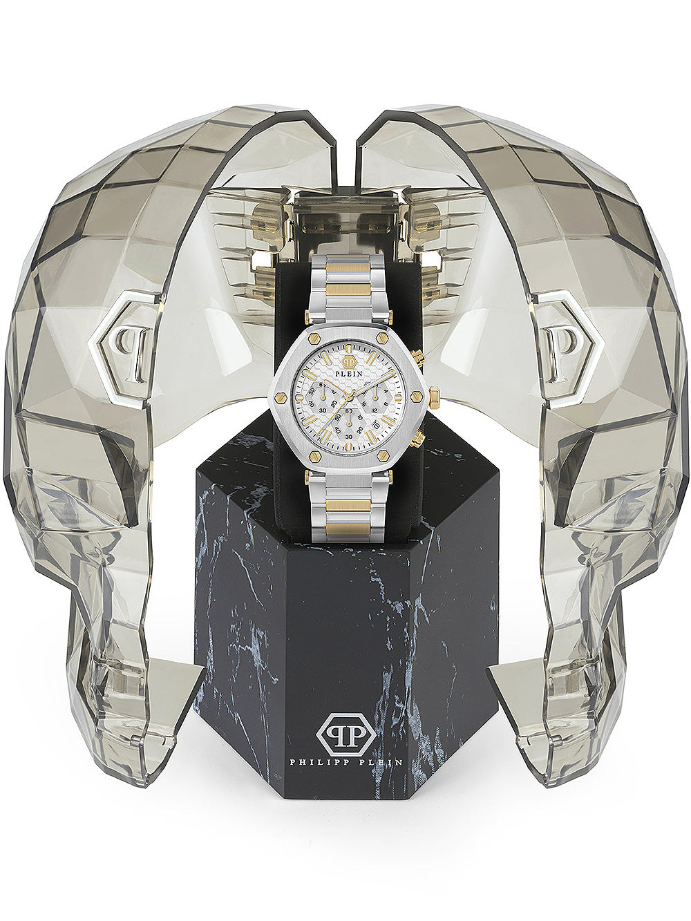 Philipp Plein PWZBA0423 The Hexagon Chronograph Unisex Watch 42mm 5ATM