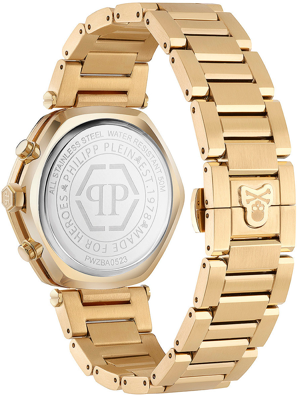 Philipp Plein PWZBA0523 The Hexagon Chronograph Unisex Watch 42mm 5ATM