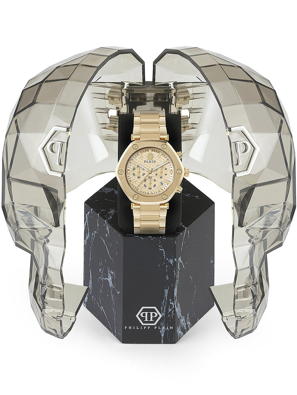 Philipp Plein PWZBA0523 The Hexagon Chronograph Unisex Watch 42mm 5ATM