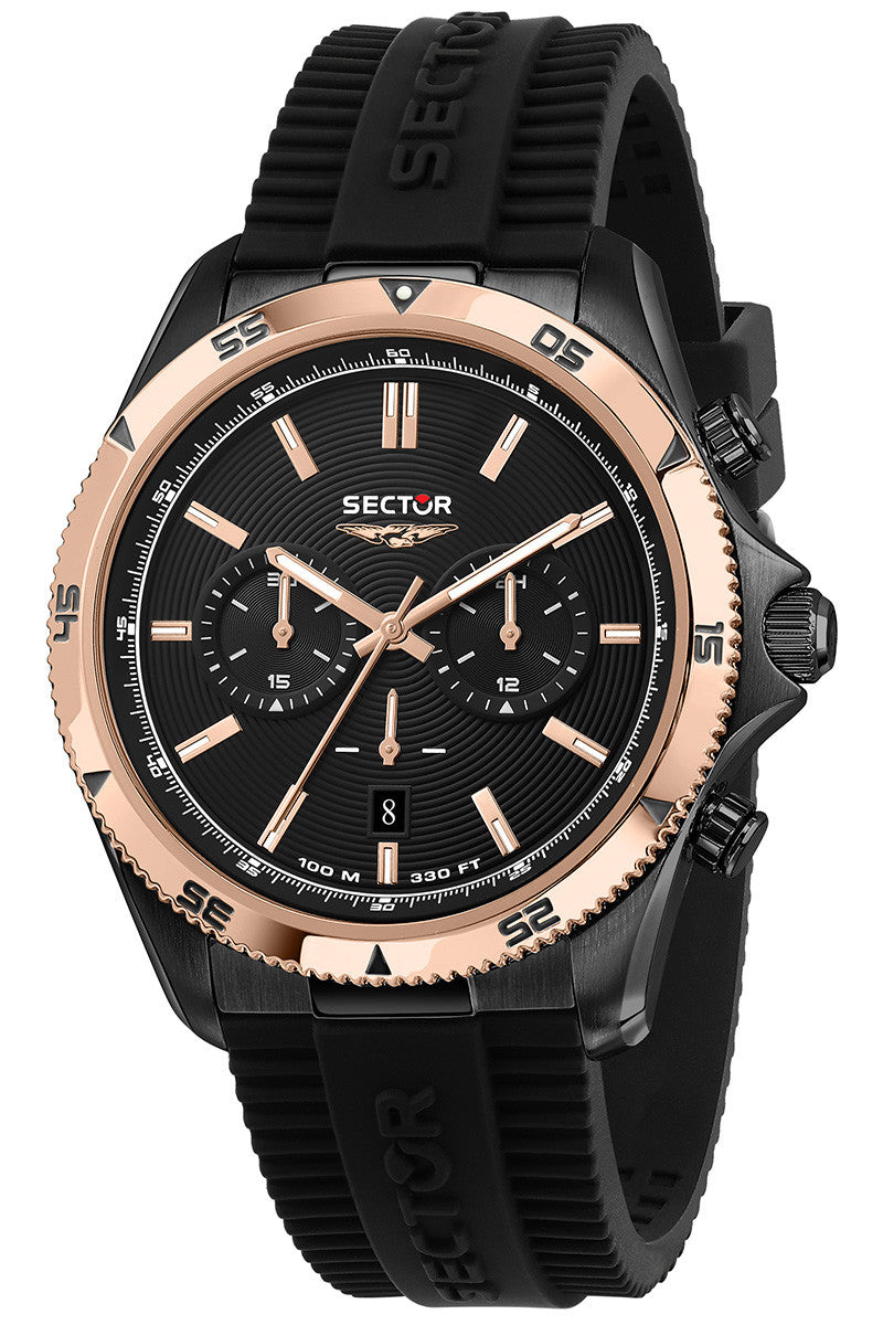 Sector R3271631004 men's watch Chronograph 45mm 10ATM