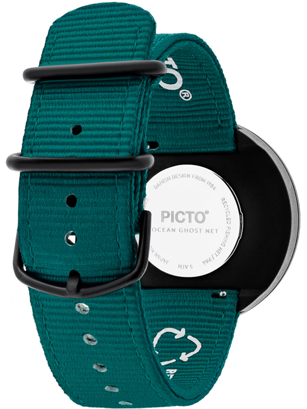 PICTO R44003-R004 Unisex watch Ghost Nets Ocean Green 40mm 5ATM