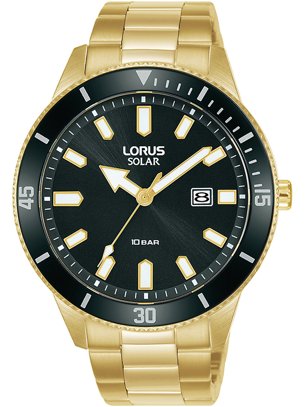 Lorus RX308AX9 solar men's watch 43mm 10ATM