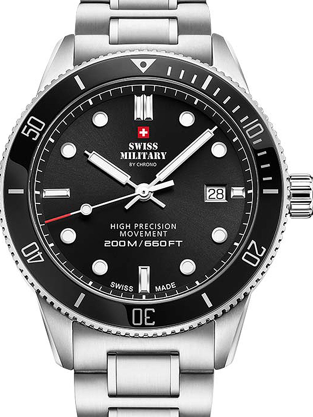 Swiss Military SM34088.01 Diver Quartz men's watch 42mm 20ATM