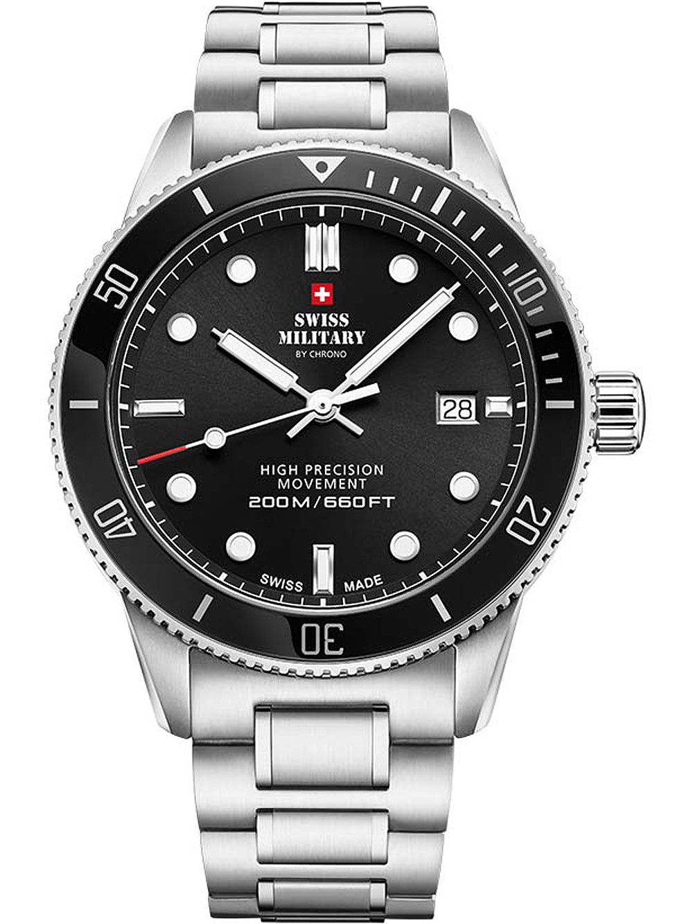 Swiss Military SM34088.01 Diver Quartz men's watch 42mm 20ATM