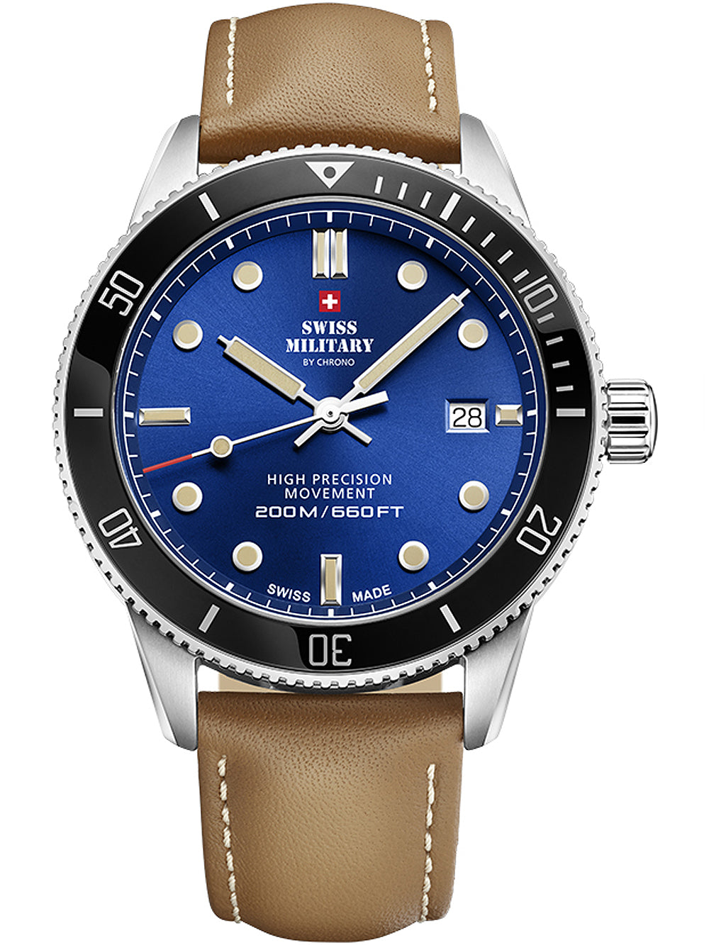 Swiss Military SM34088.05 Diver Quartz men's watch 42mm 20ATM