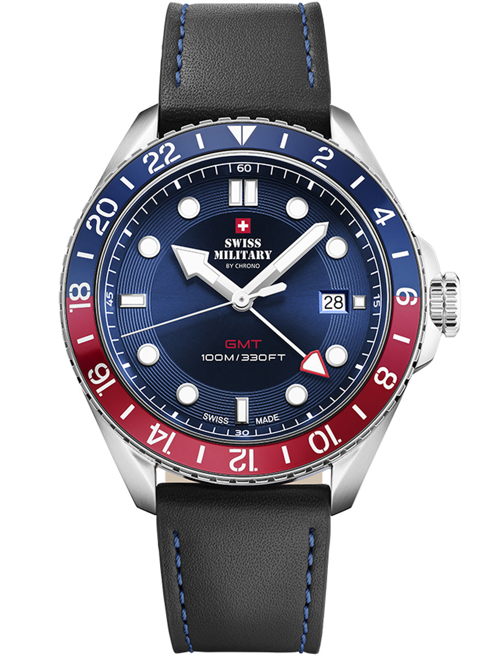 Swiss Military SM34095.06 men's watch 43mm 10ATM