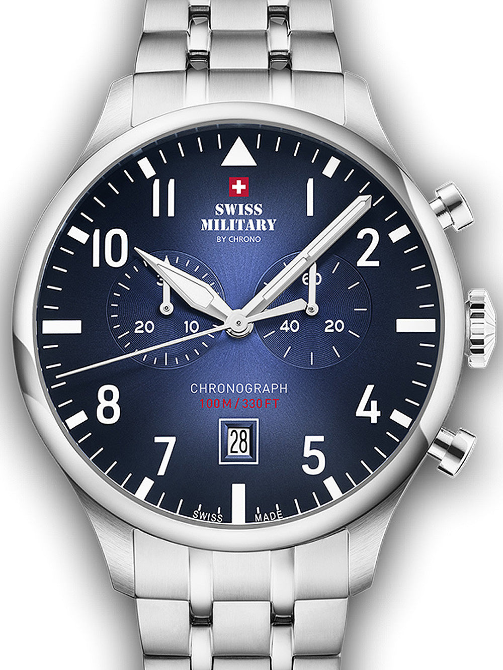 Swiss Military SM34098.03 Vintage Chronograph men's watch 43mm 10ATM