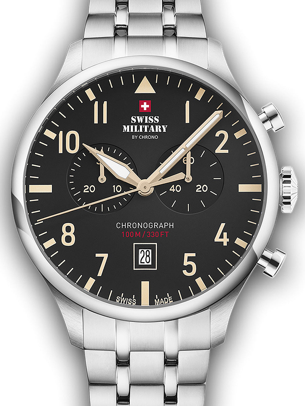 Swiss Military SM34098.04 Vintage Chronograph men's watch 43mm 10ATM