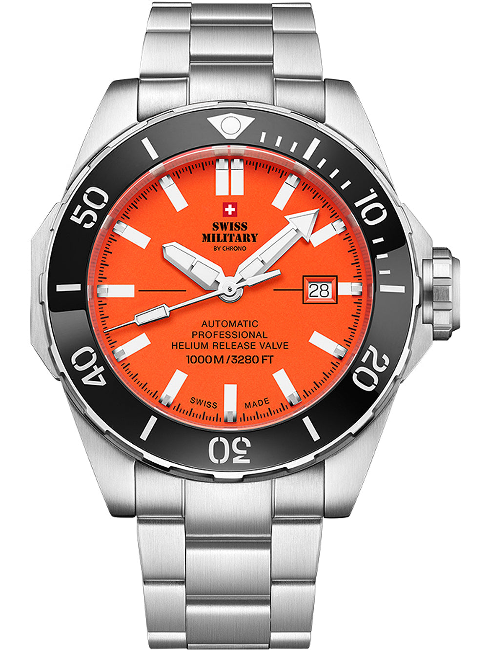 Swiss Military SMA34092.03 Automatic Diver men's watch 45mm 100ATM