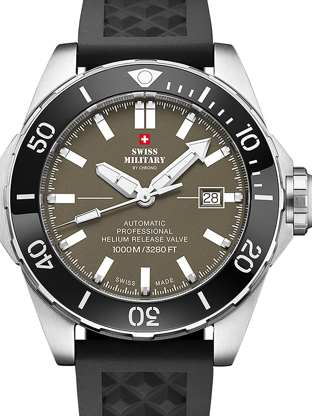 Swiss Military SMA34092.08 Automatic Diver men's watch 45mm 100ATM