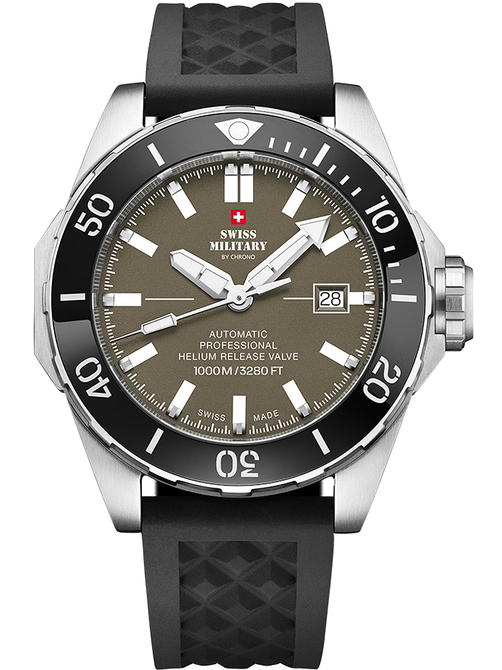 Swiss Military SMA34092.08 Automatic Diver men's watch 45mm 100ATM