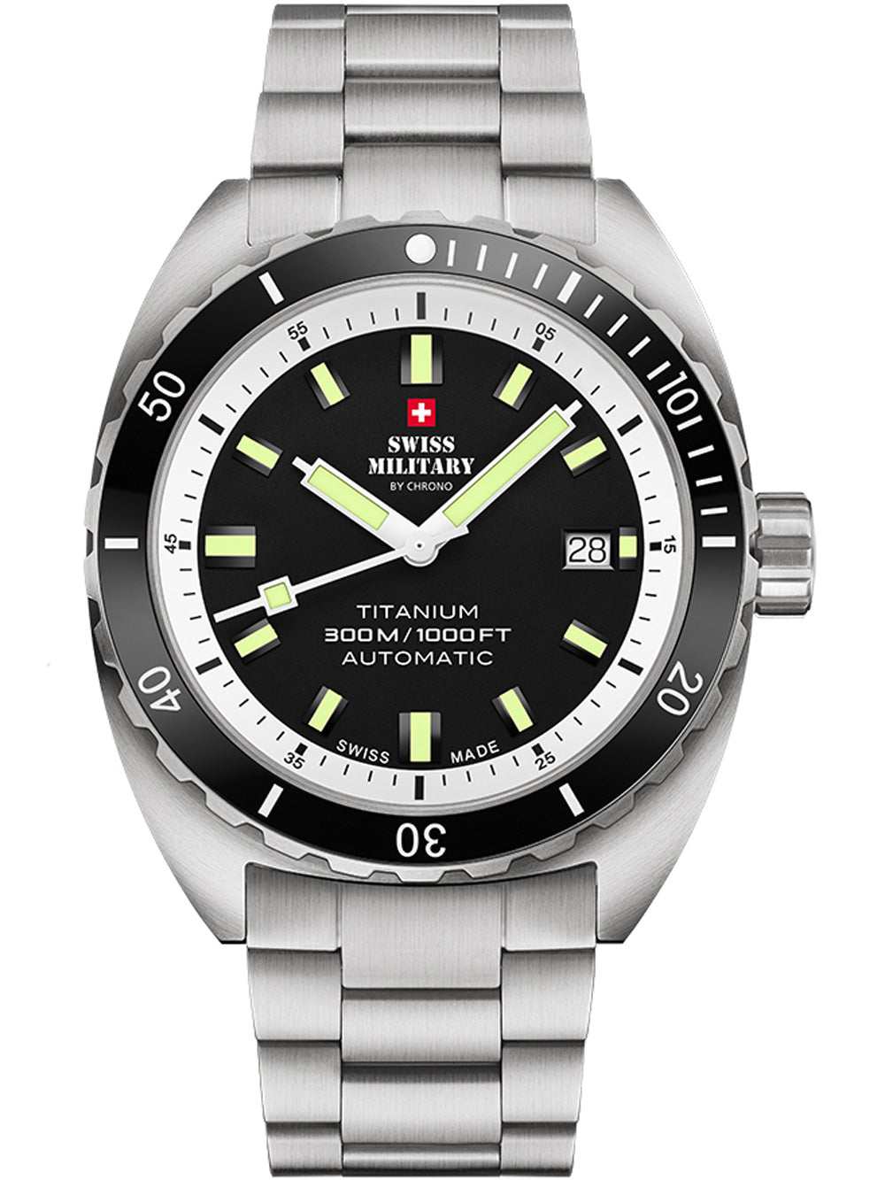 Swiss Military SMA34100.02 Diver Titanium Automatic men's watch 42mm 30ATM