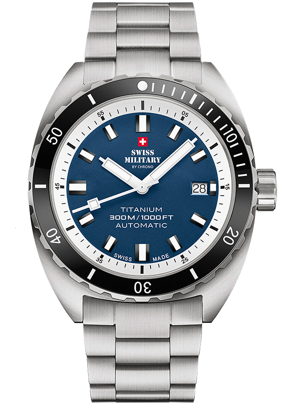 Swiss Military SMA34100.03 Diver Titanium Automatic men's watch 42mm 30ATM