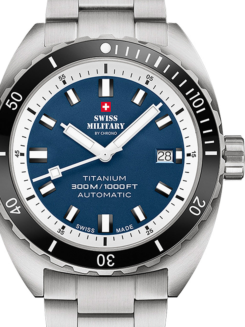 Swiss Military SMA34100.03 Diver Titanium Automatic men's watch 42mm 30ATM