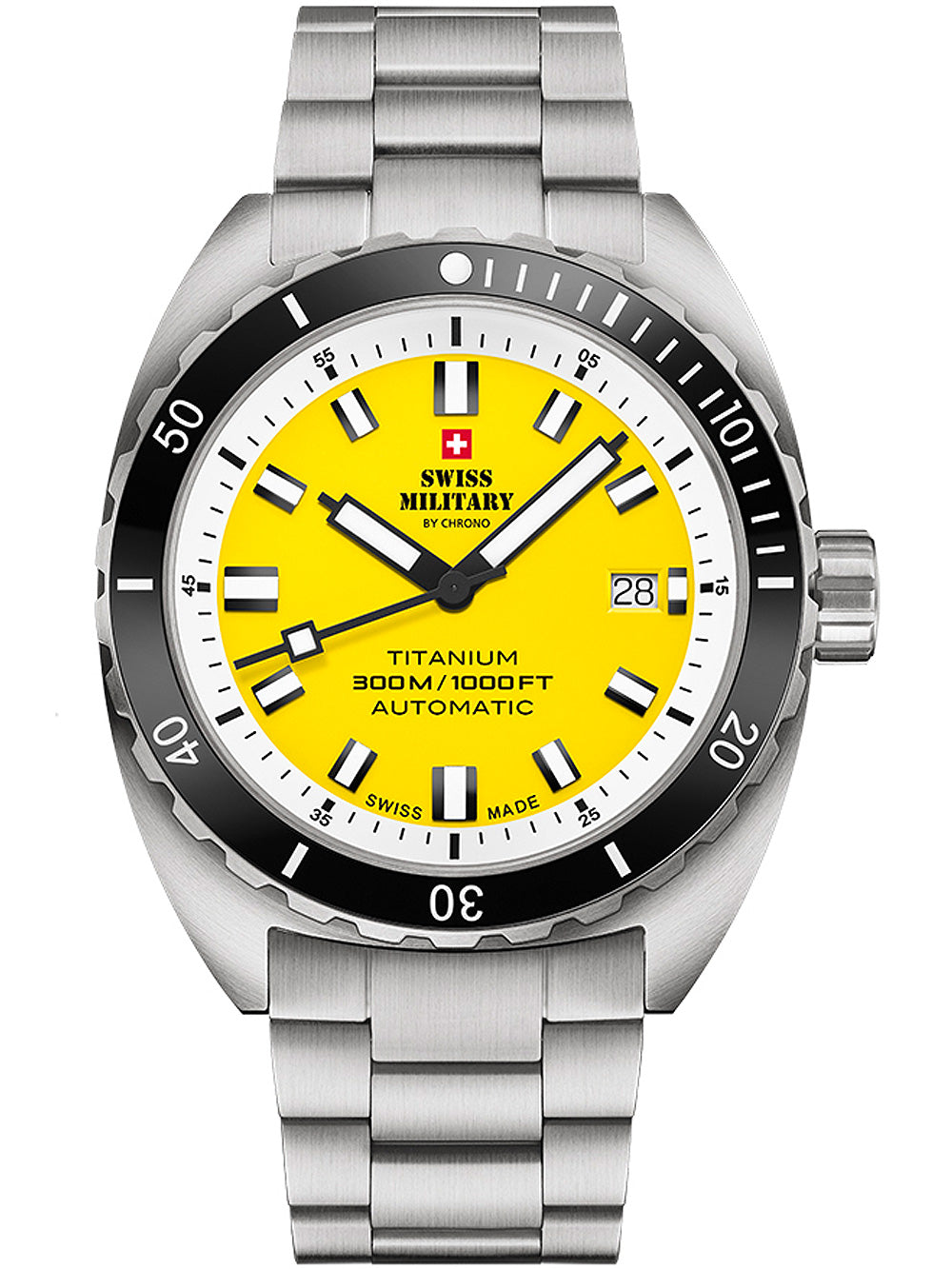 Swiss Military SMA34100.05 Diver Titanium Automatic men's watch 42mm 30ATM