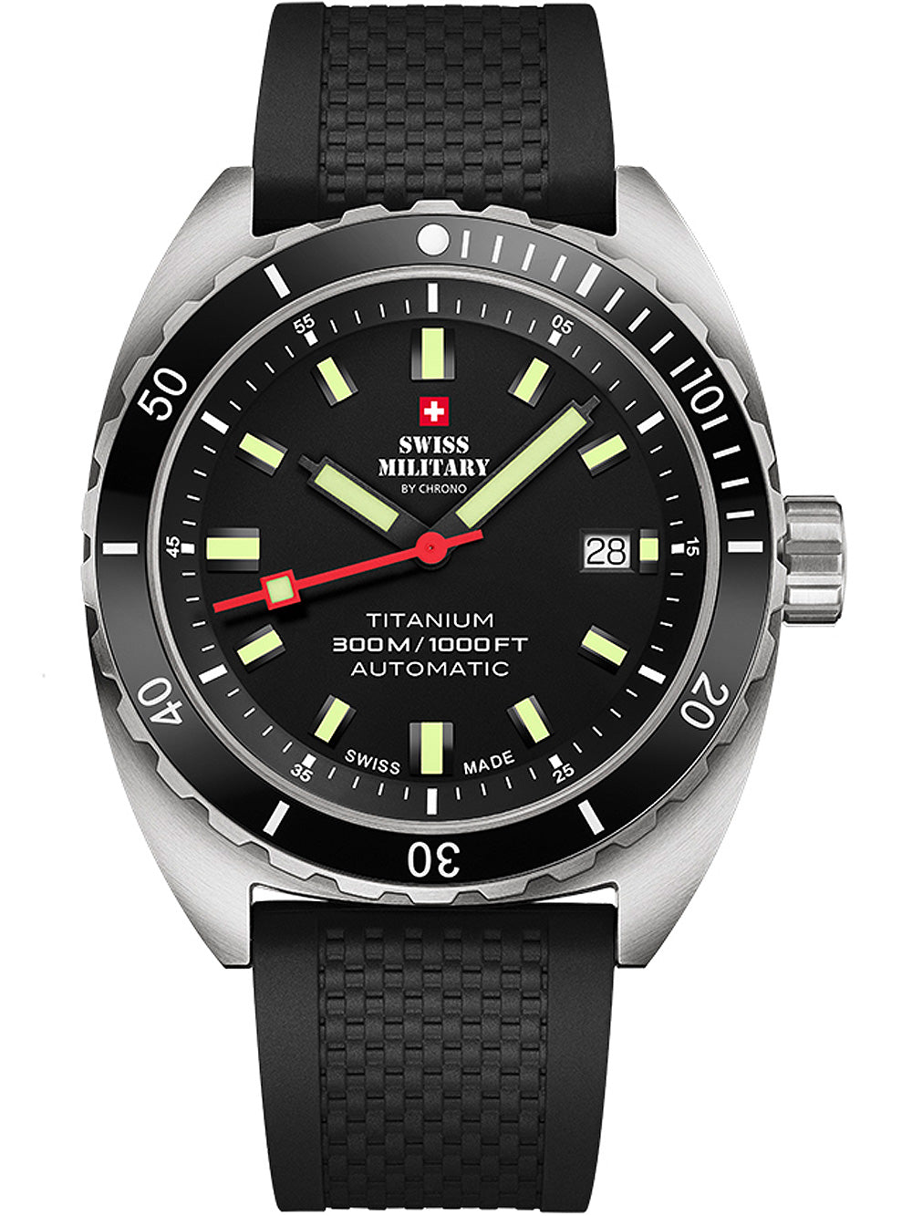 Swiss Military SMA34100.06 Diver Titanium Automatic men's watch 42mm 30ATM