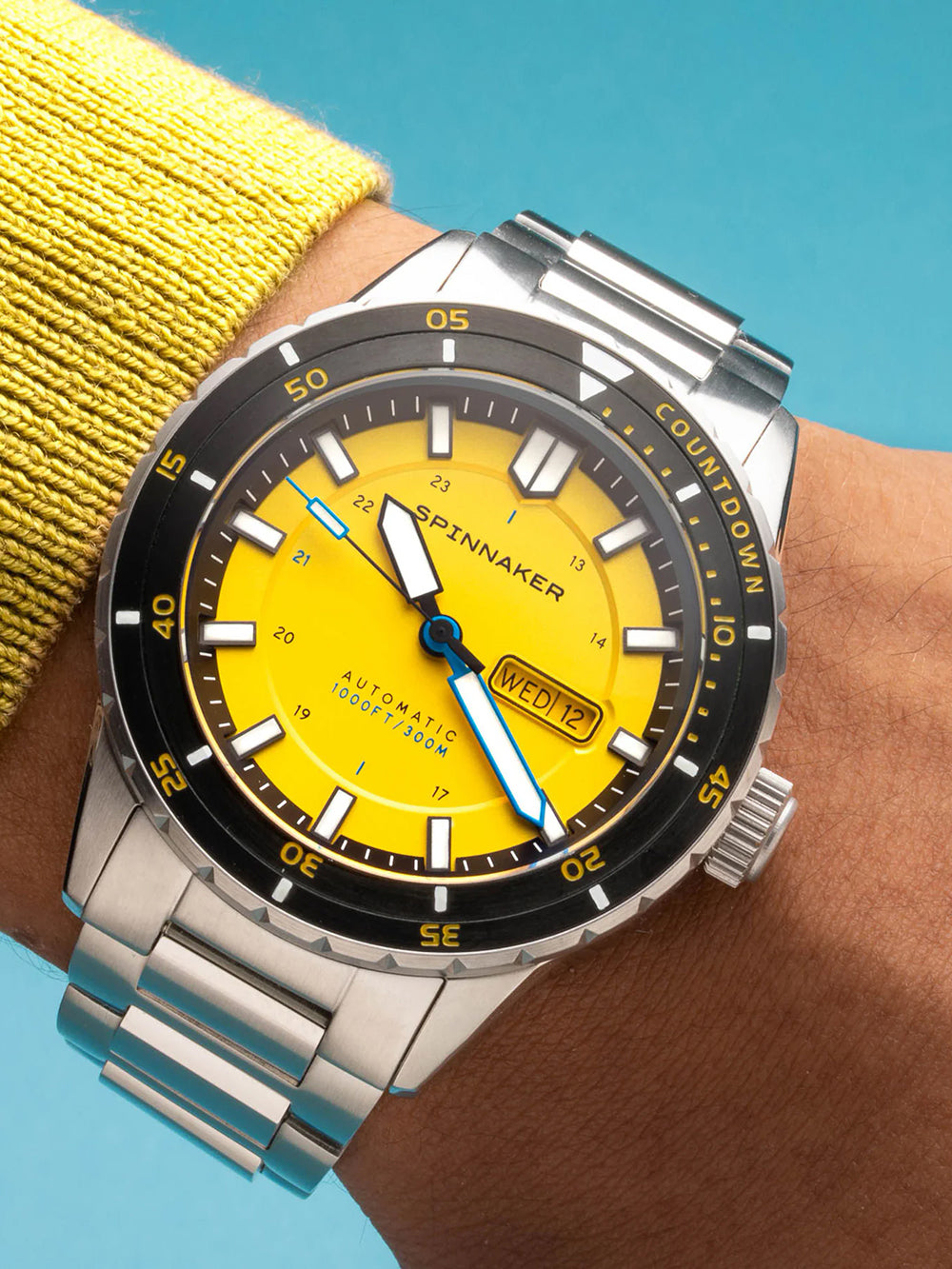 Spinnaker SP-5099-33 men's watch Hass Automatic Diver 43mm 30ATM