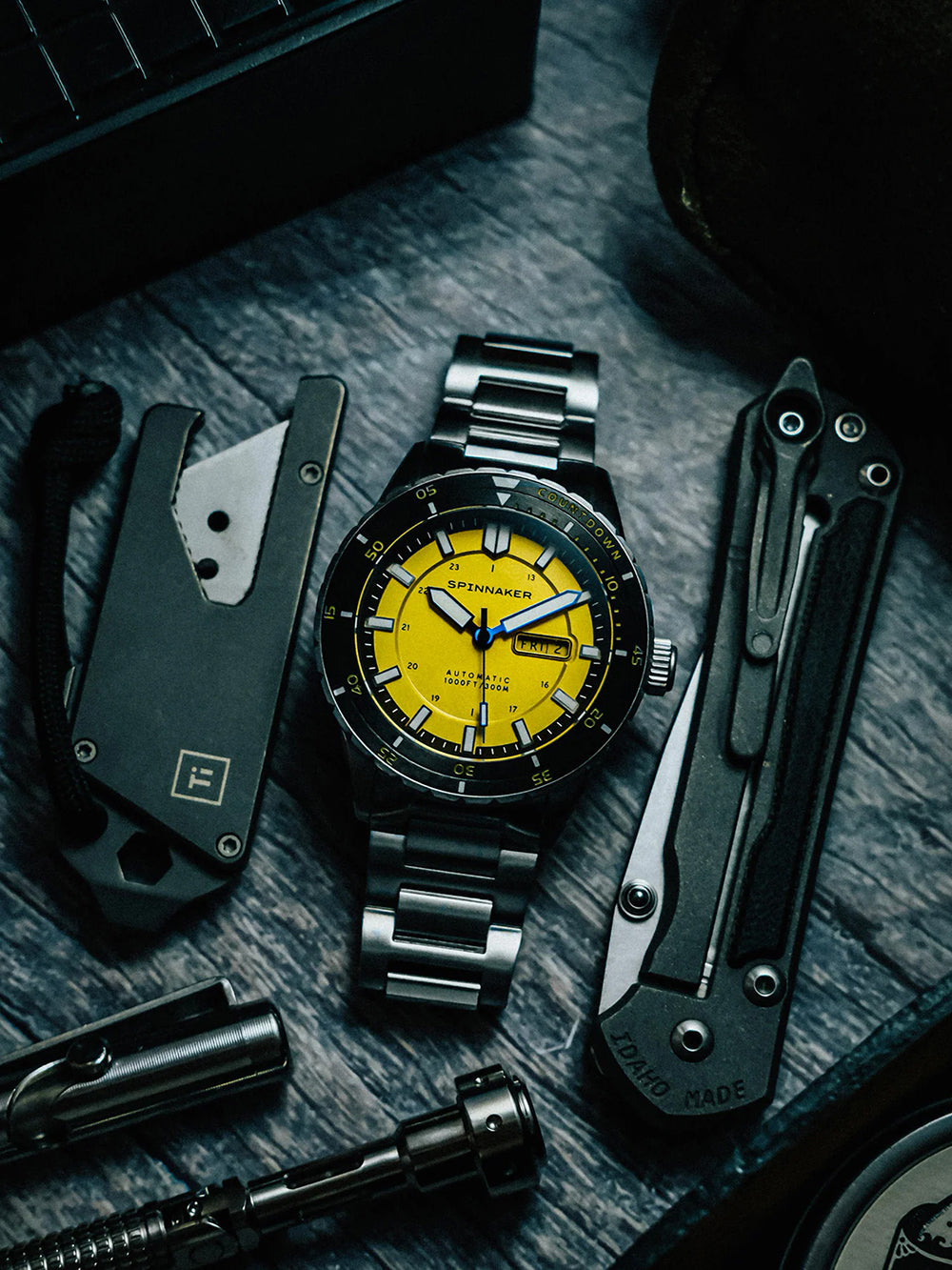 Spinnaker SP-5099-33 men's watch Hass Automatic Diver 43mm 30ATM