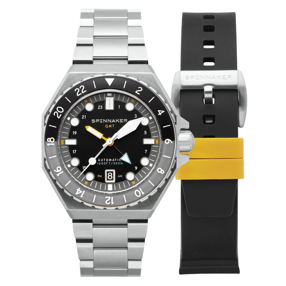 Spinnaker SP-5119-11 Dumas Automatic GMT men's watch 44mm 30ATM