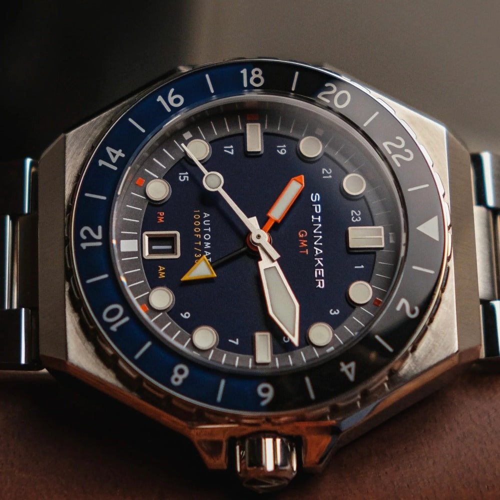 Spinnaker SP-5119-22 Dumas Automatic GMT men's watch 44mm 30ATM