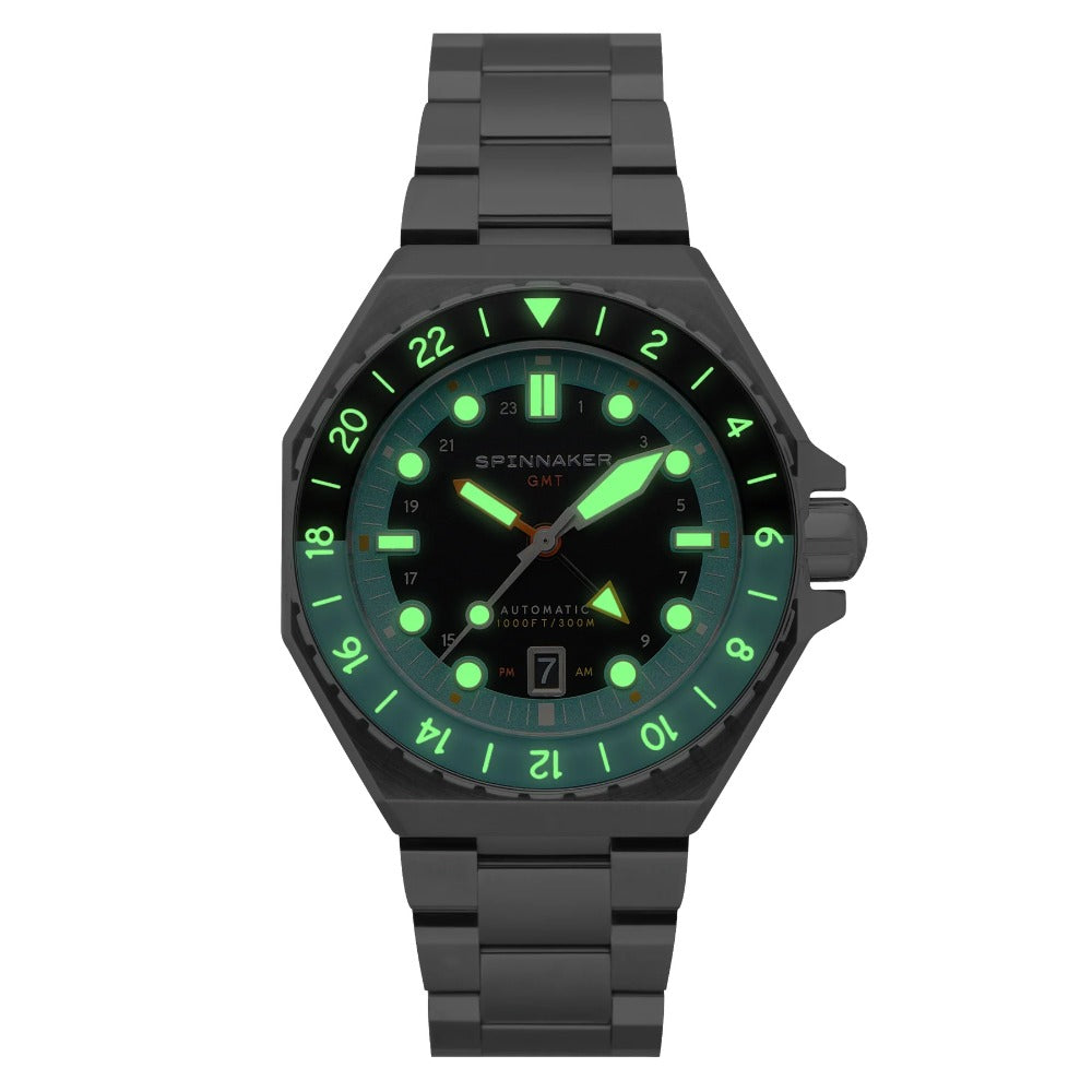 Spinnaker SP-5119-33 Dumas Automatic GMT men's watch 44mm 30ATM