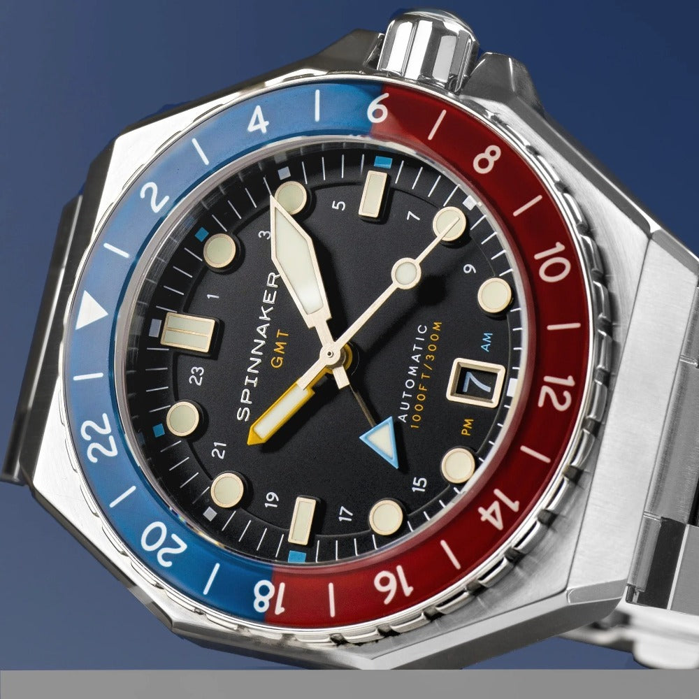 Spinnaker SP-5119-44 Dumas Automatic GMT men's watch 44mm 30ATM