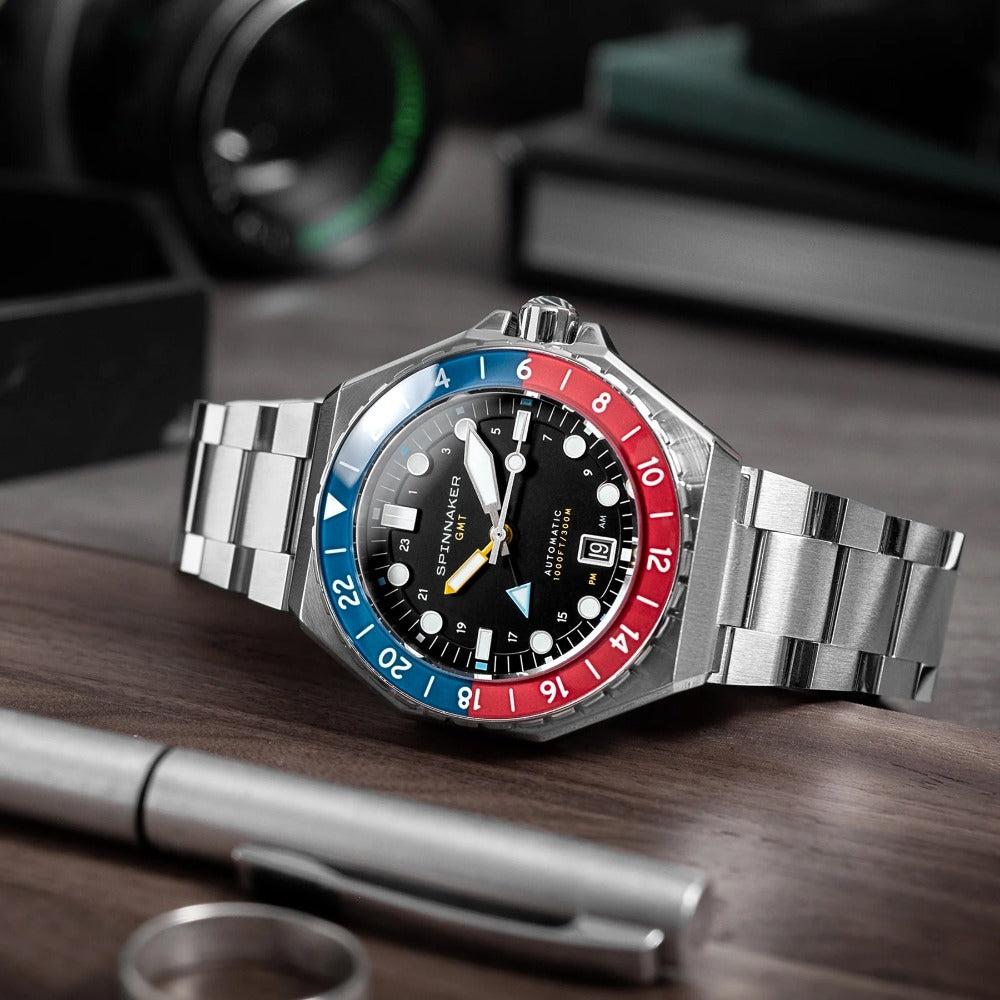 Spinnaker SP-5119-44 Dumas Automatic GMT men's watch 44mm 30ATM
