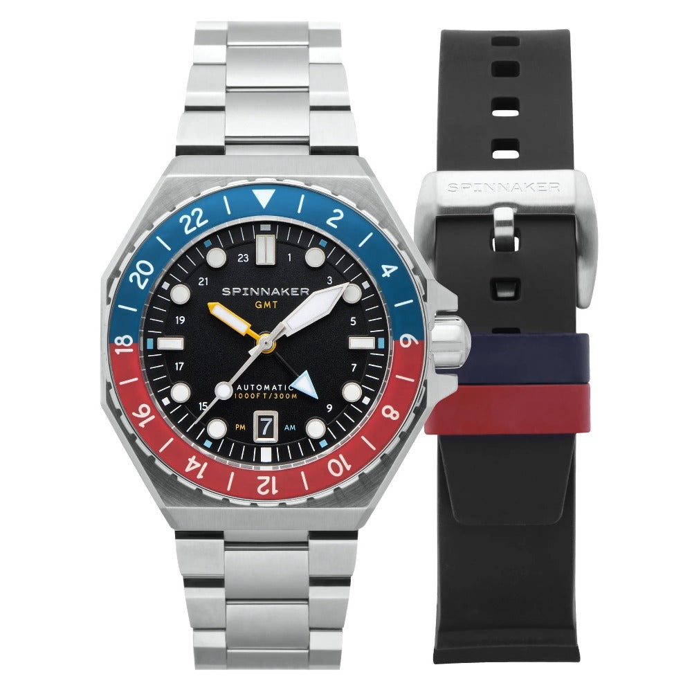 Spinnaker SP-5119-44 Dumas Automatic GMT men's watch 44mm 30ATM