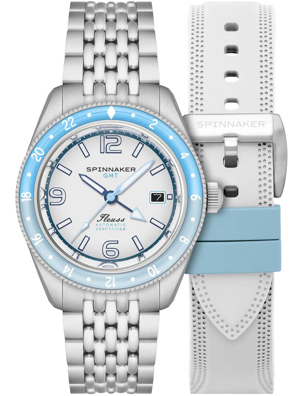 Spinnaker SP-5120-22 men's watch Fleuss GMT Automatic Set 43mm 15ATM
