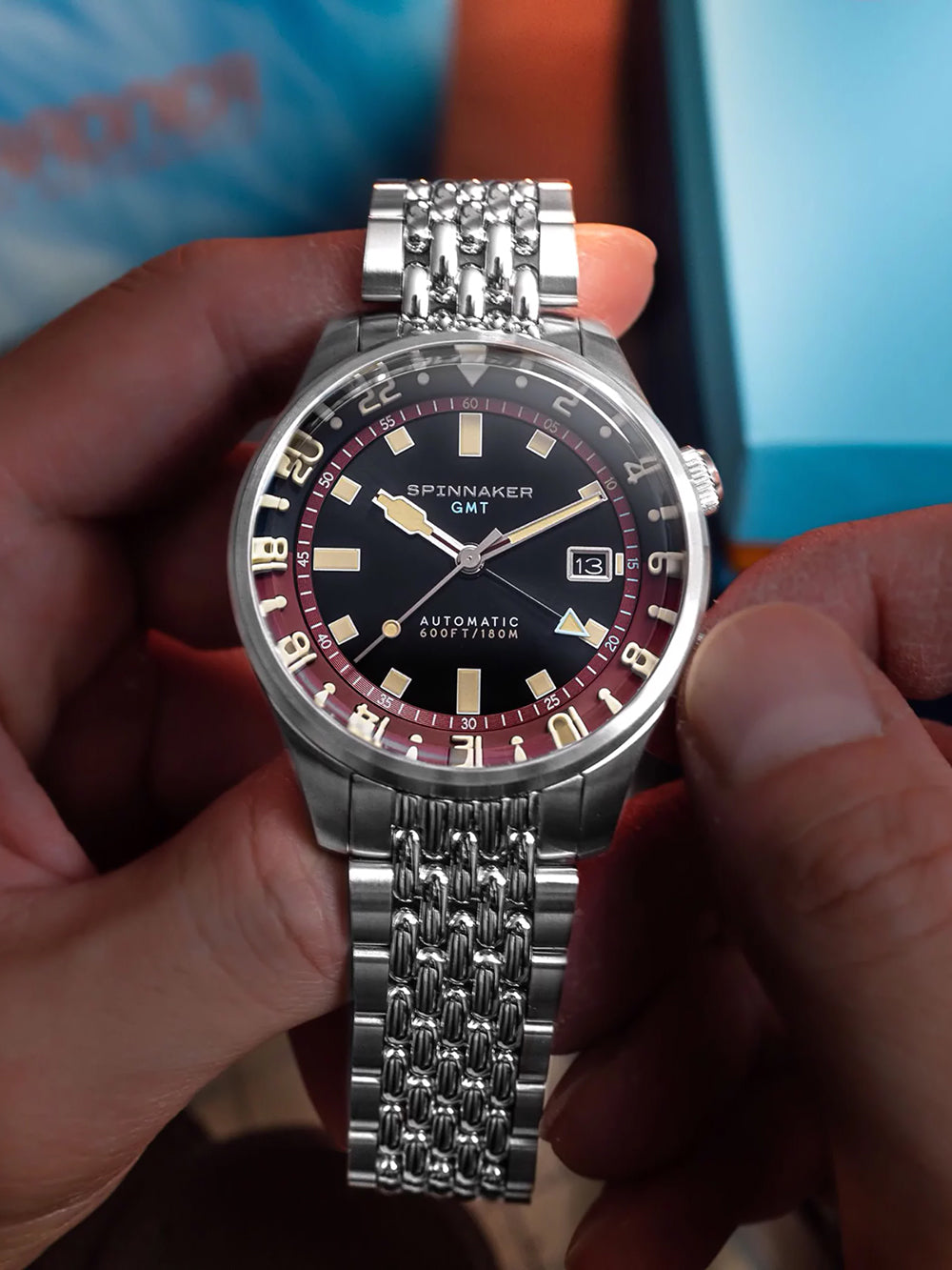 Spinnaker SP-5121-11 men's watch Bradner GMT Automatic 42mm 18ATM