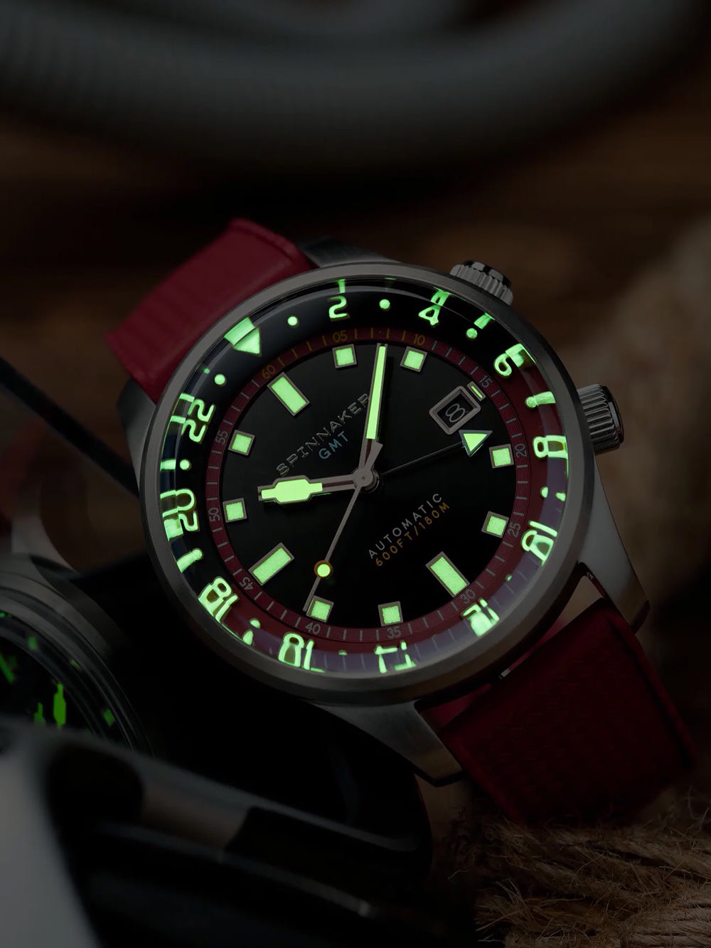 Spinnaker SP-5121-11 men's watch Bradner GMT Automatic 42mm 18ATM