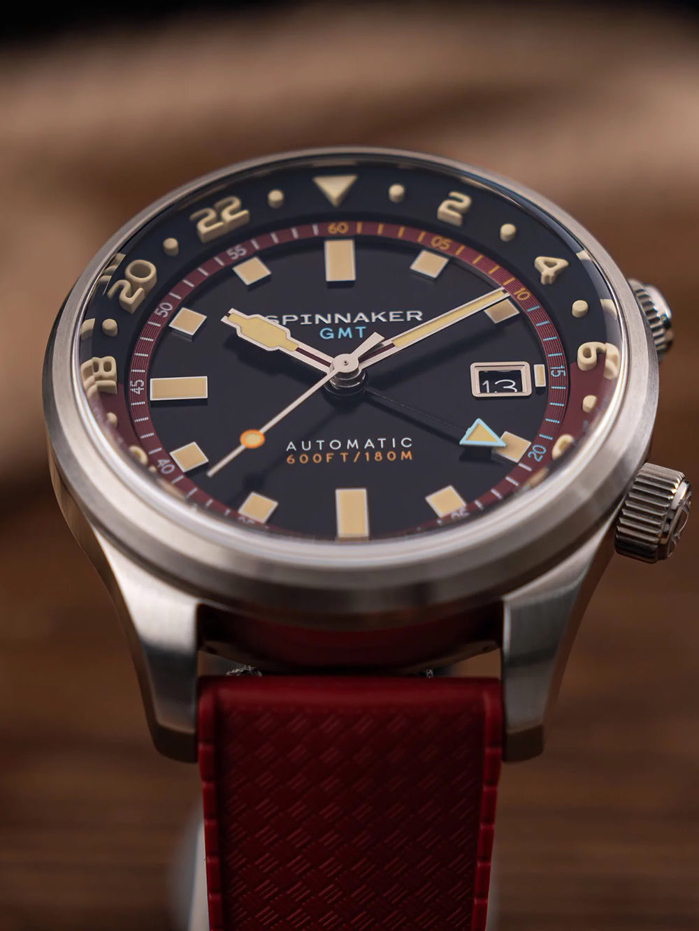 Spinnaker SP-5121-11 men's watch Bradner GMT Automatic 42mm 18ATM