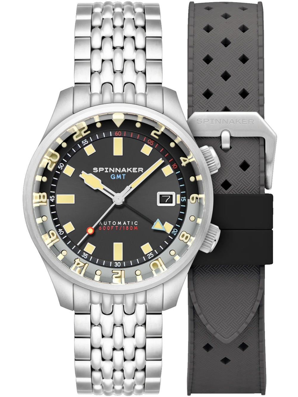 Spinnaker SP-5121-33 men's watch Bradner GMT Automatic 42mm 18ATM