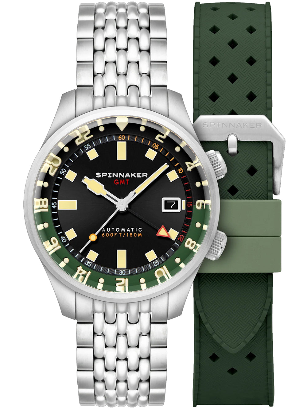 Spinnaker SP-5121-44 men's watch Bradner GMT Automatic 42mm 18ATM