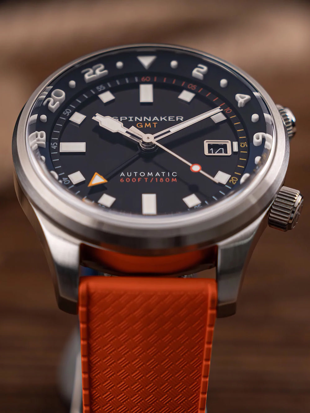 Spinnaker SP-5121-66 men's watch Bradner GMT Automatic 42mm 18ATM