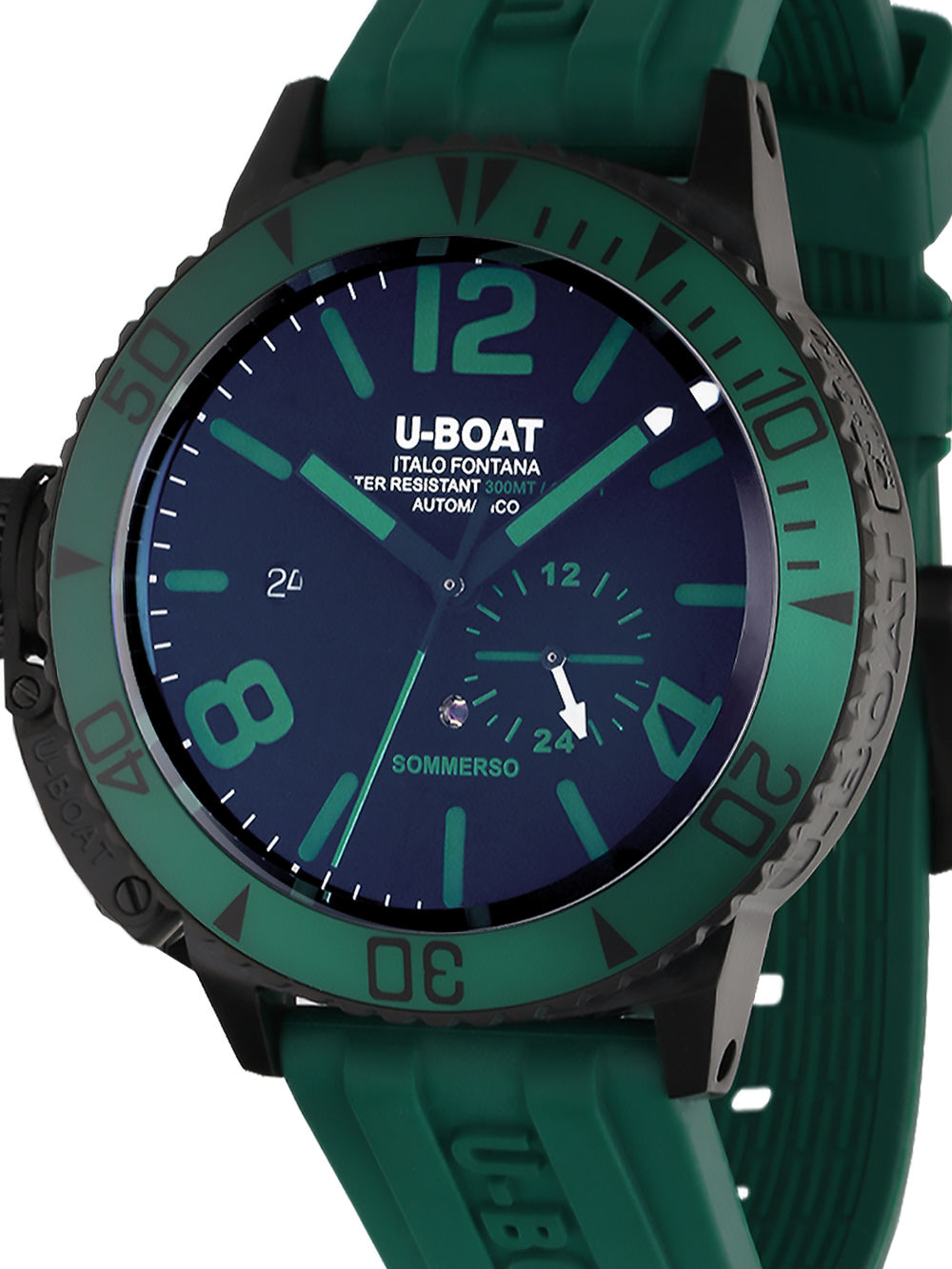 U-Boat 9667 Sommerso Green IPB Automatic men's watch 46mm 30ATM