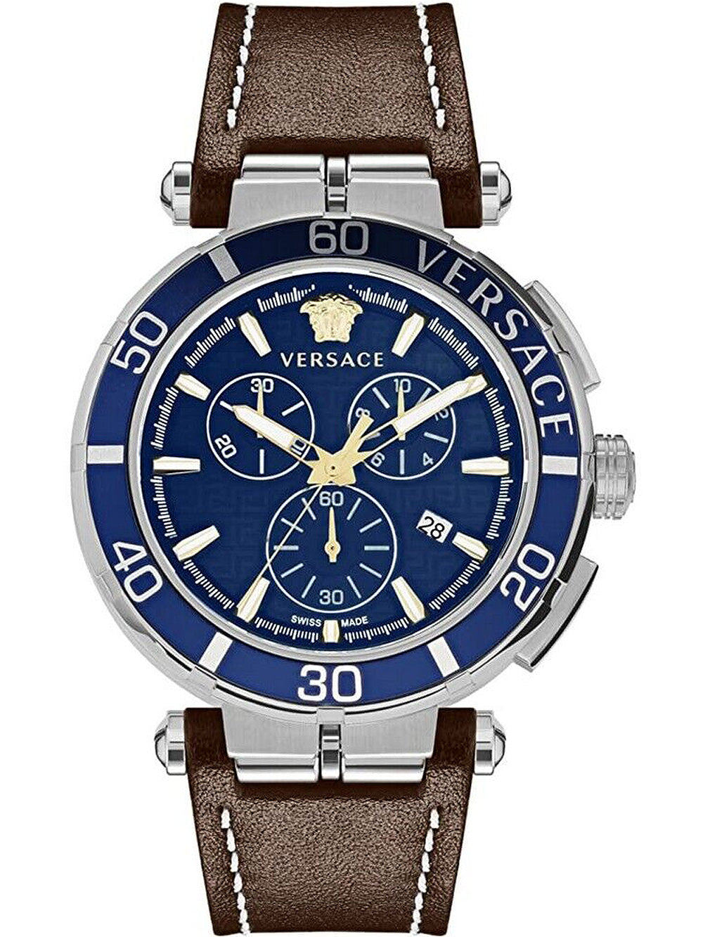 Versace VE3L00122 Greca Chronograph men's watch 45mm 5ATM